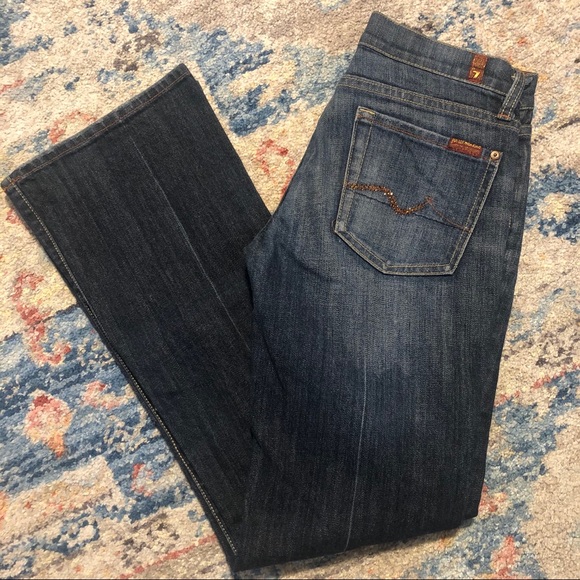 7 For All Mankind Bootcut Rhinestone 